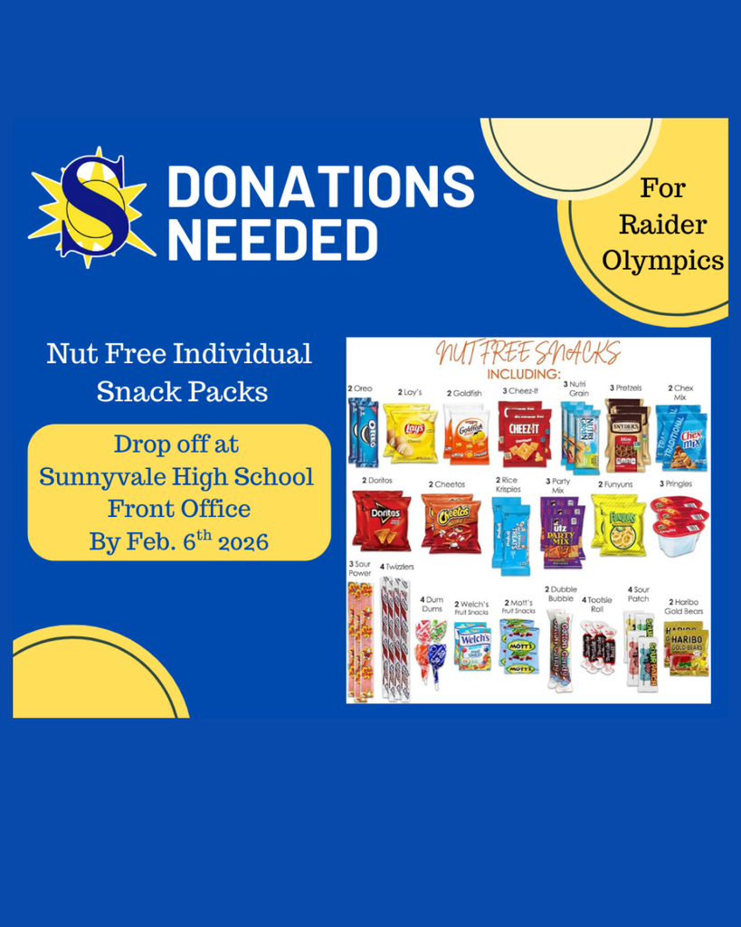 Raider Olympics Food Donations