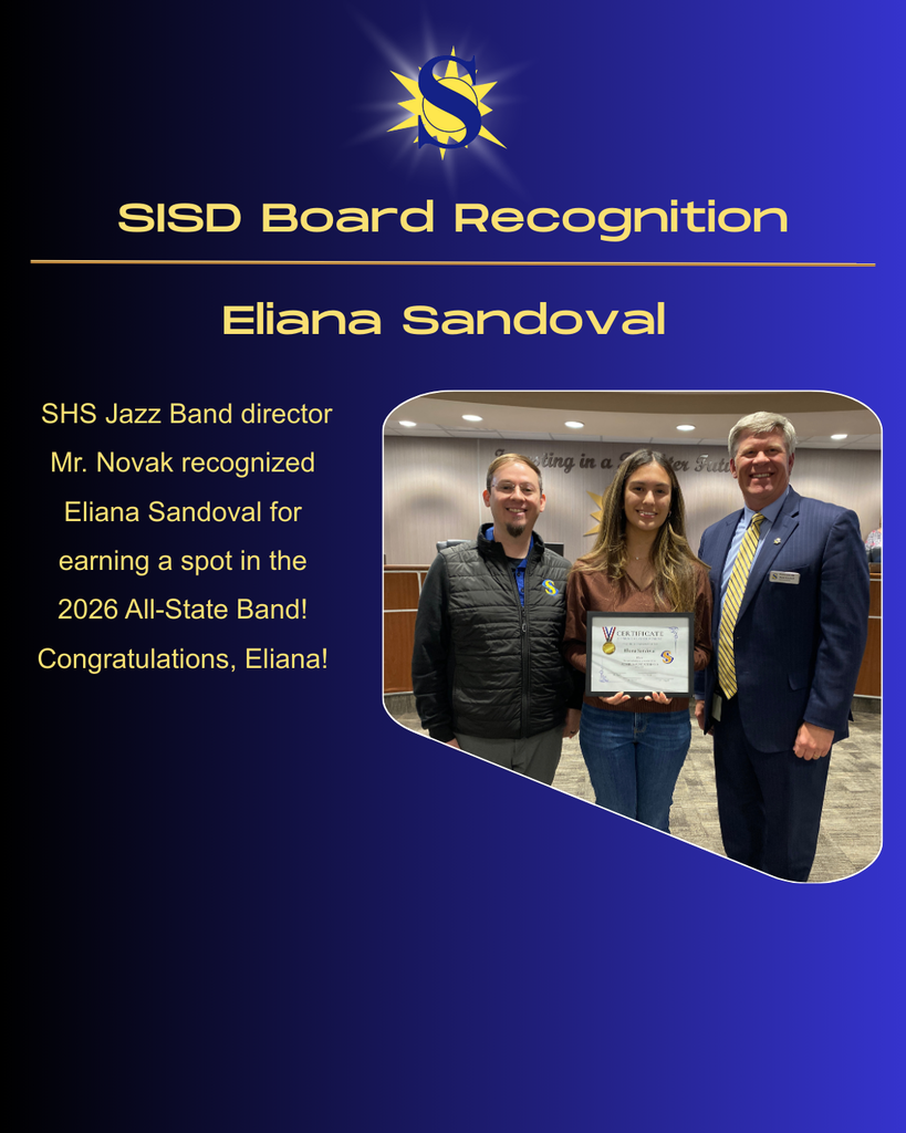 SISD Board Recognition - Eliana Sandoval