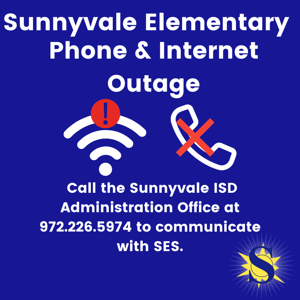 Phones, Internet out as SES - call SISD Admin.