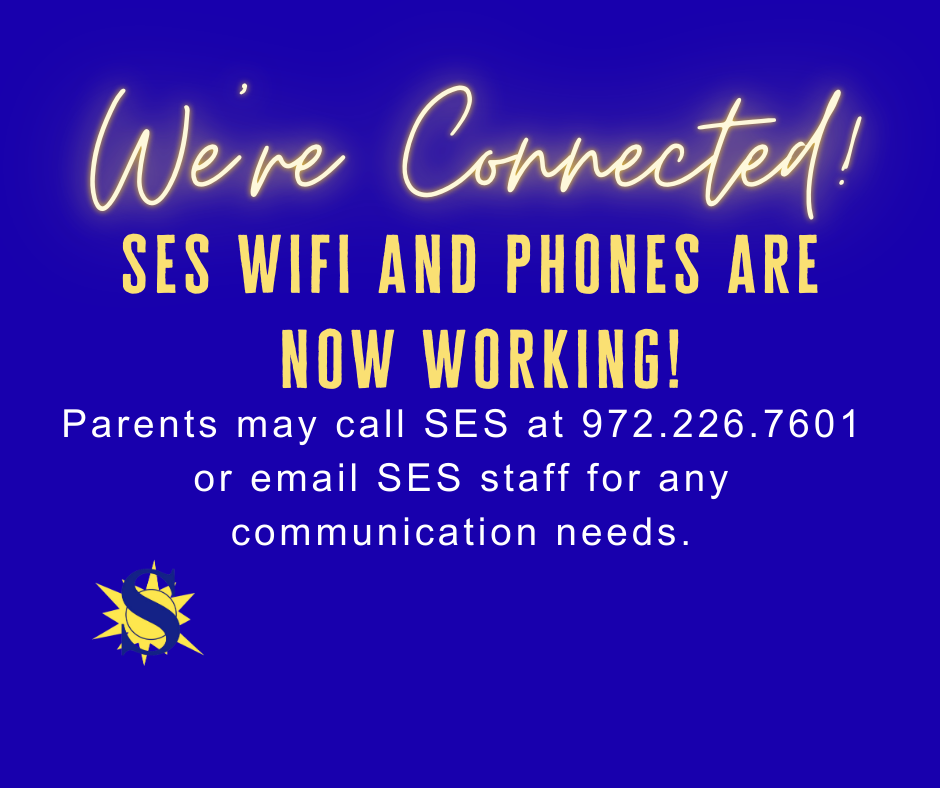 SES WiFi and phones now working.