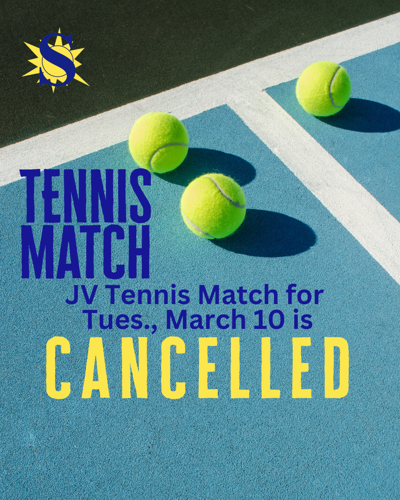 Tennis for March 10 - Cancelled