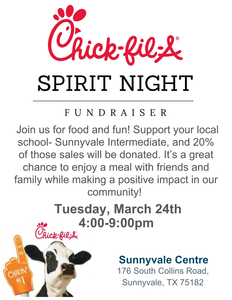 Spirit Night 3/24
