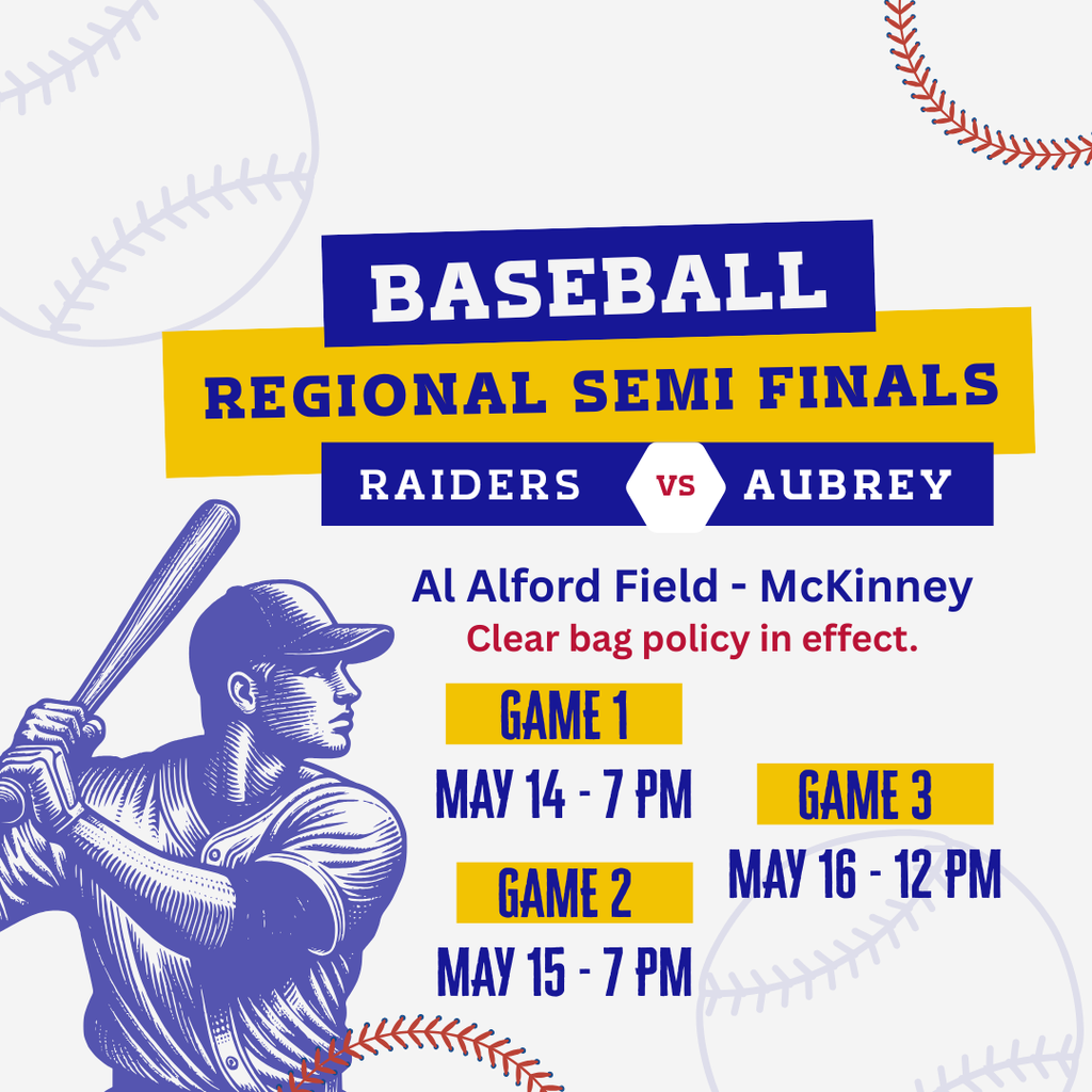 Raider Baseball Regional Semi Finals