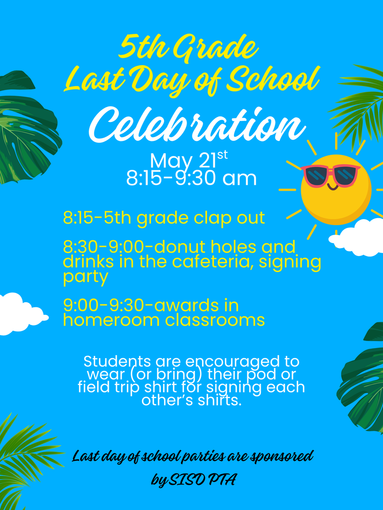 5th Grade Celebration