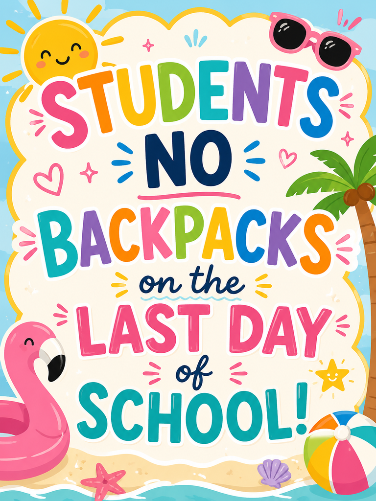 No backpacks!