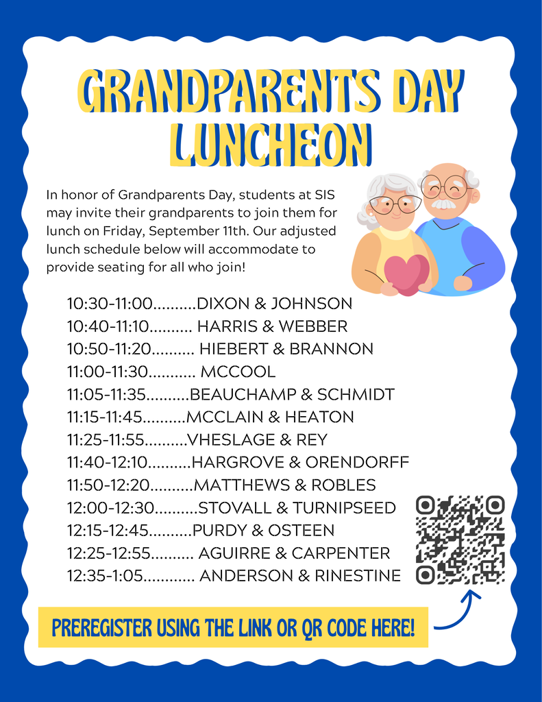 Lunch Schedule