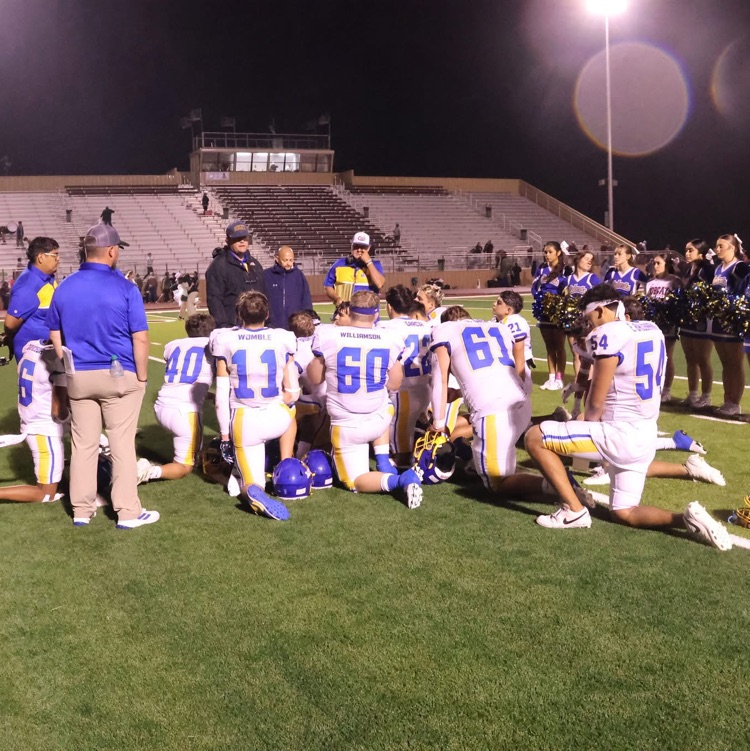 bobcats in huddle at the end of the game 