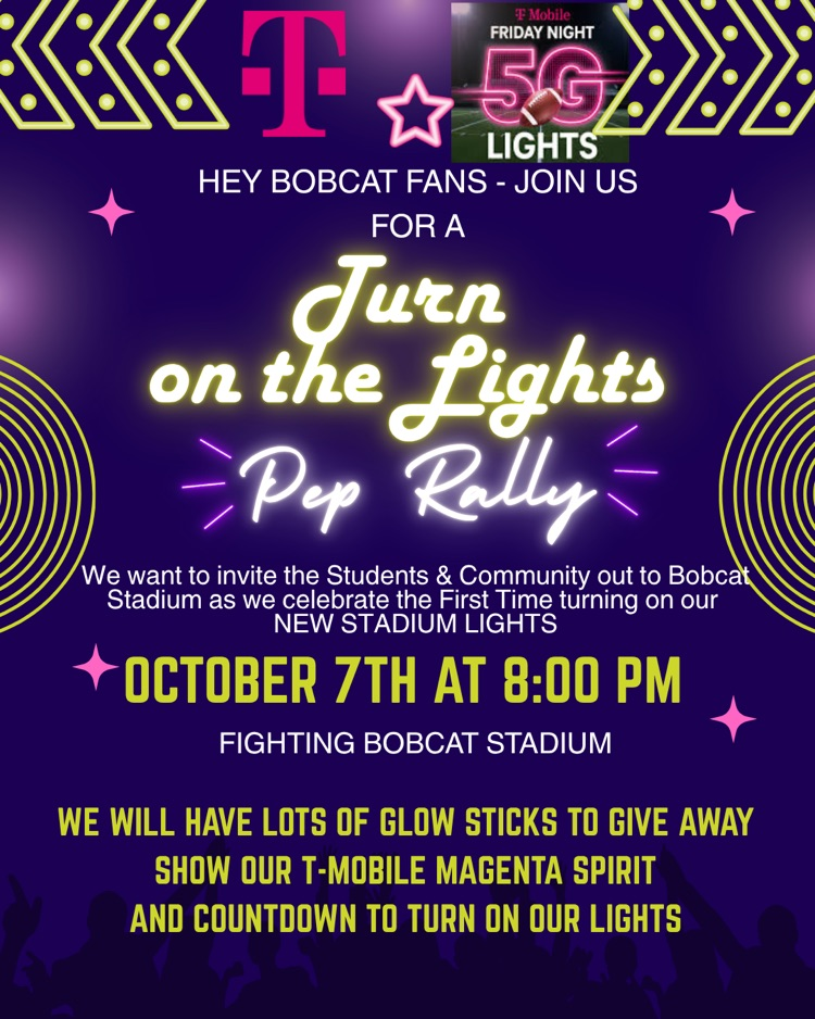 turn the lights on pep rally