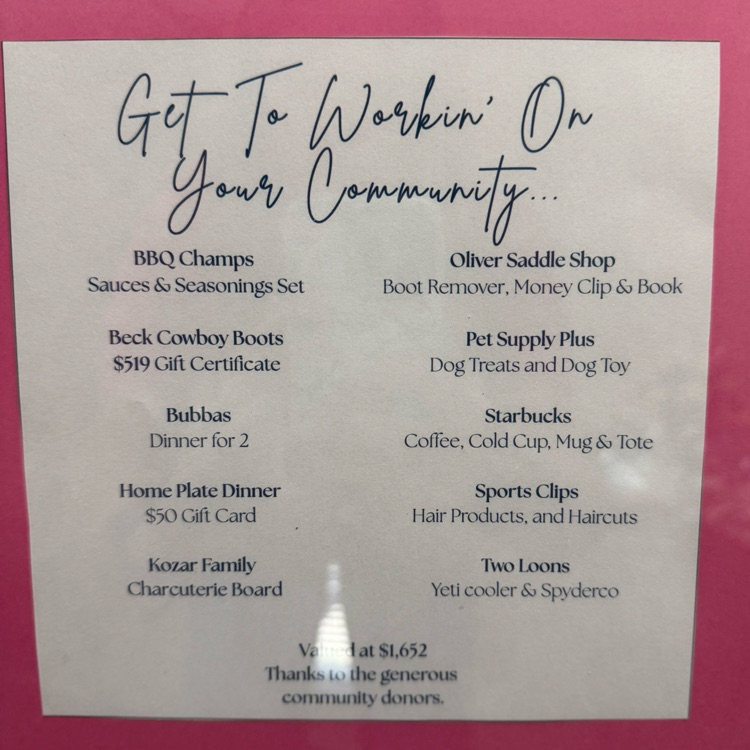 raffle basket items