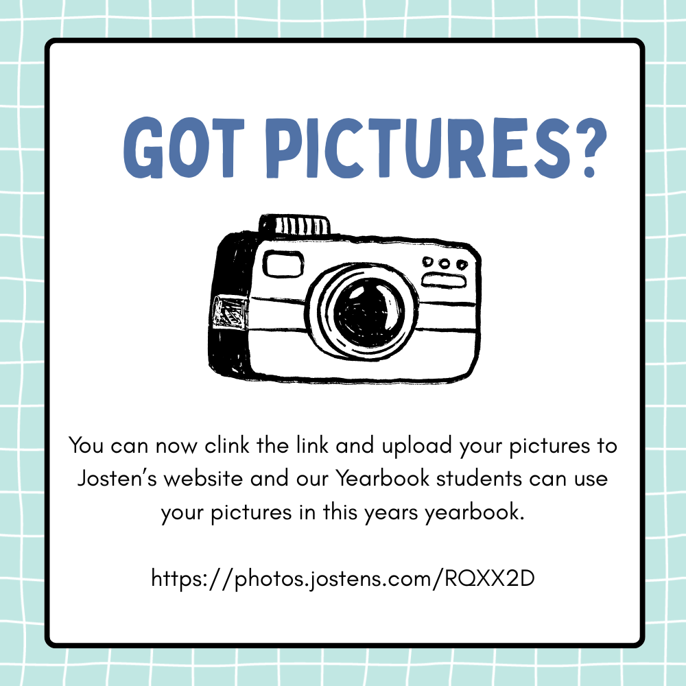 pictures can be uploaded at https://photos.jostens.com/RQXX2D