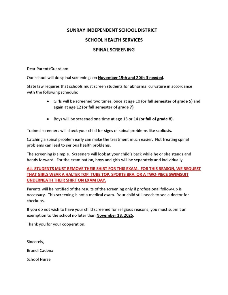 spinal check information english