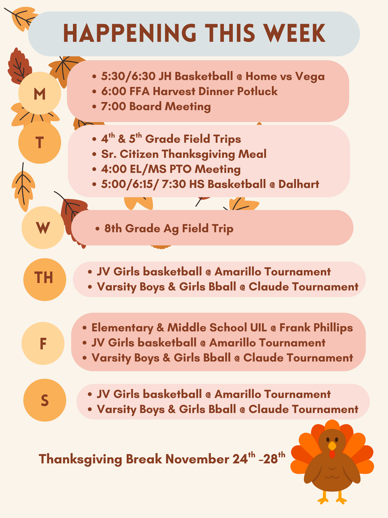 happening this week. 