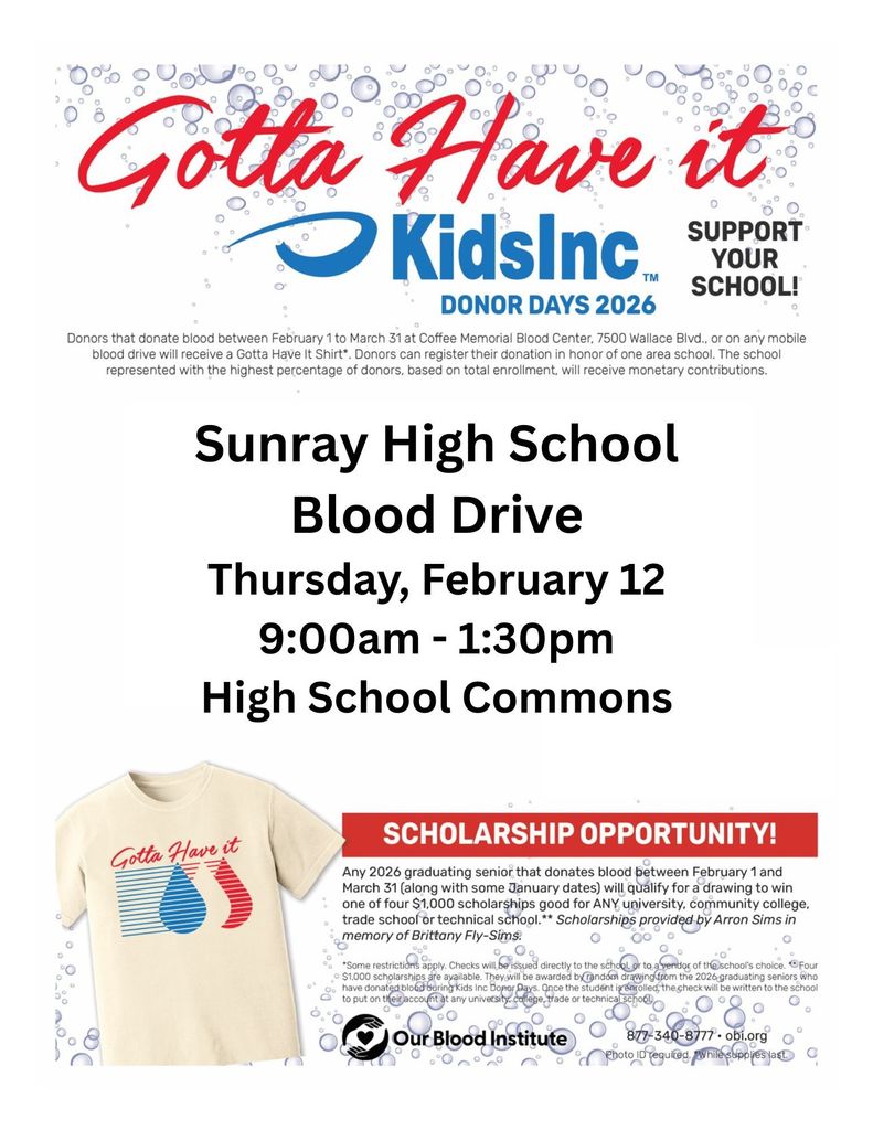 blood drive information