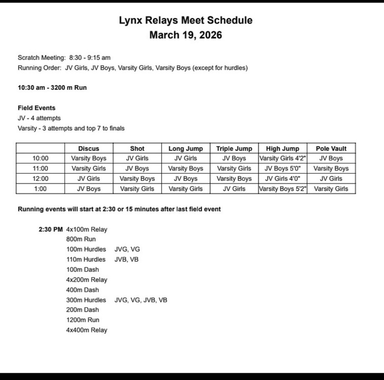 lynx track meet 