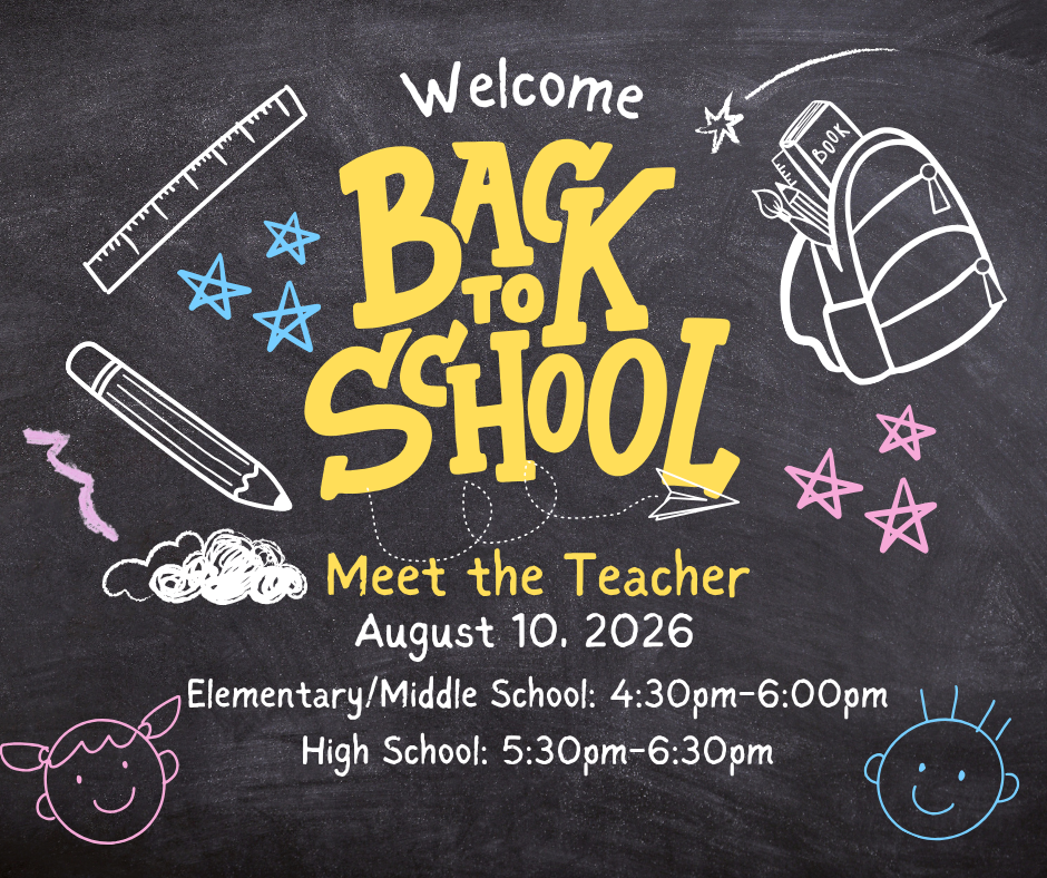 back to school meet the teacher August 10, 2026