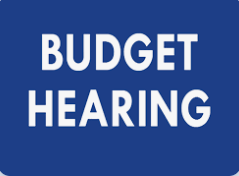 September 2026 Budget Hearing