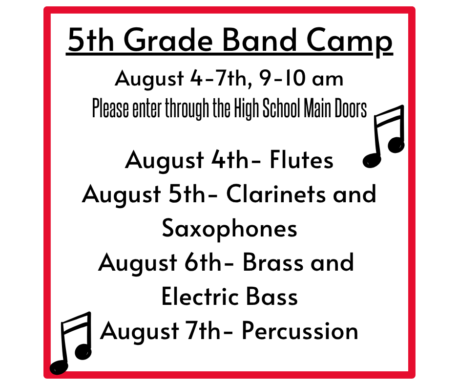 band schedule