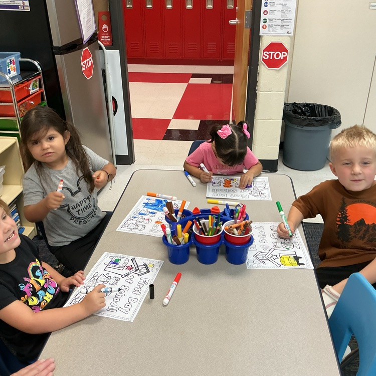 We can color and draw