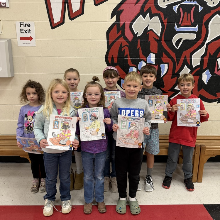 Fire prevention coloring contest winners