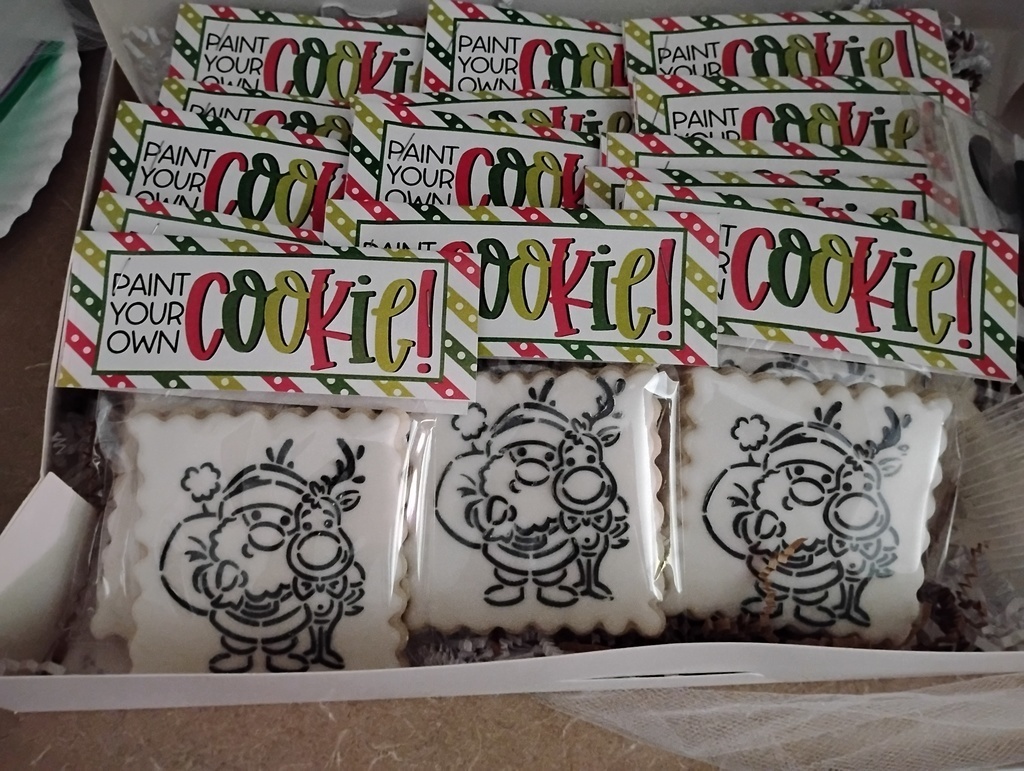 2A got to paint their own cookie today!