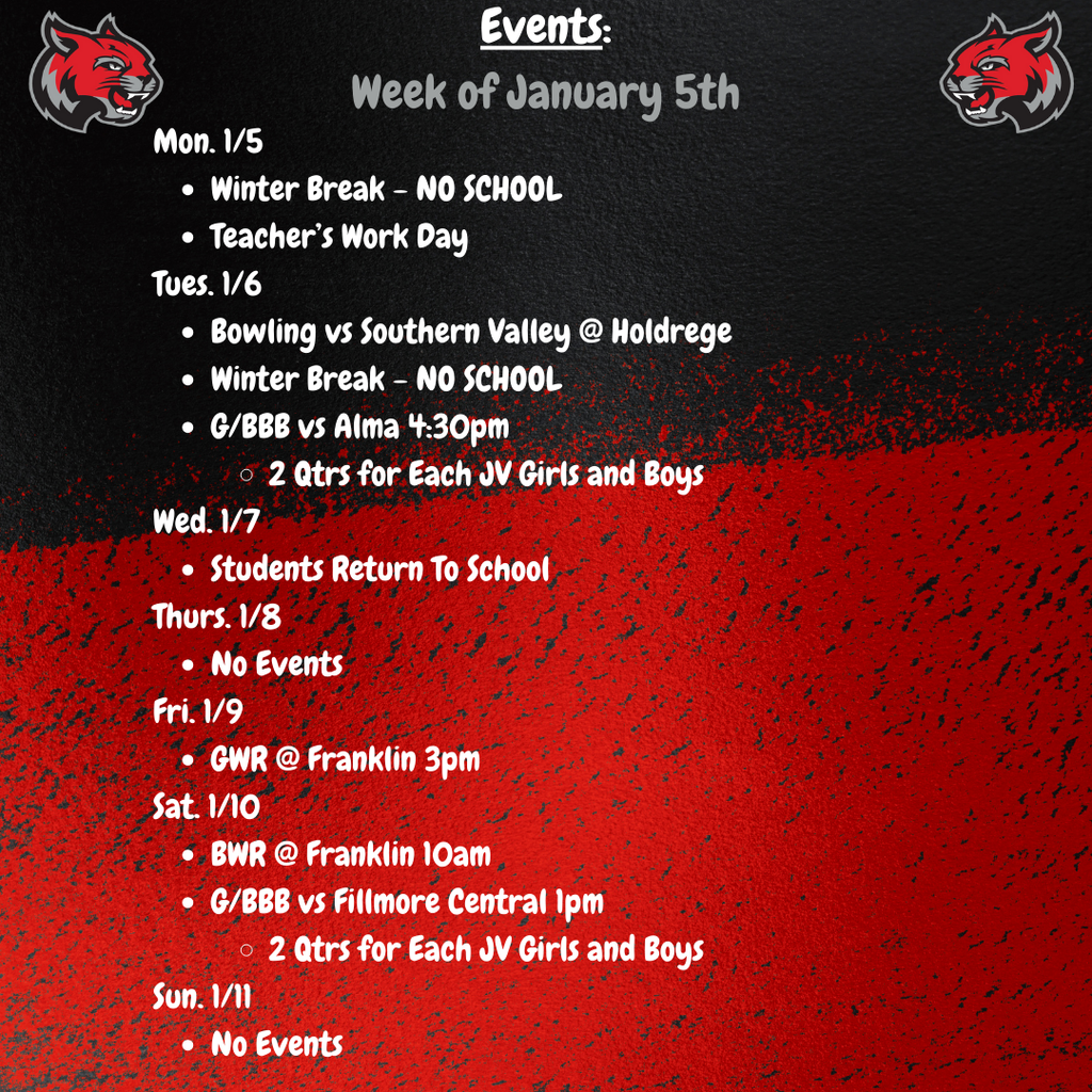 weekly events