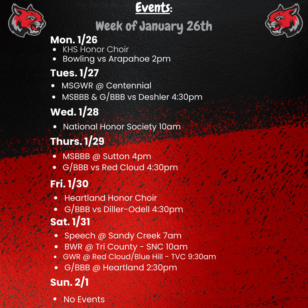 weekly events
