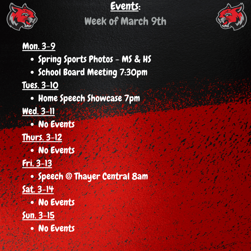 weekly events