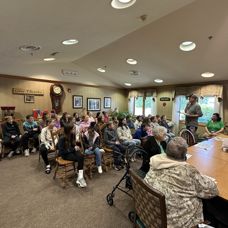 Mr. Bushnell explaining the afternoon activities