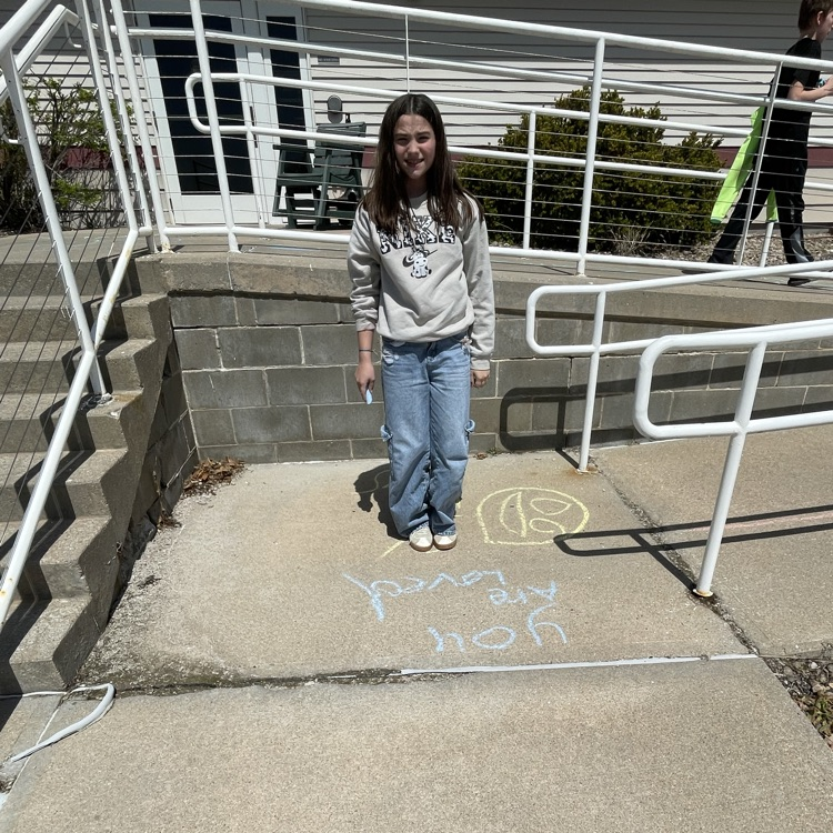 Students left positive notes 