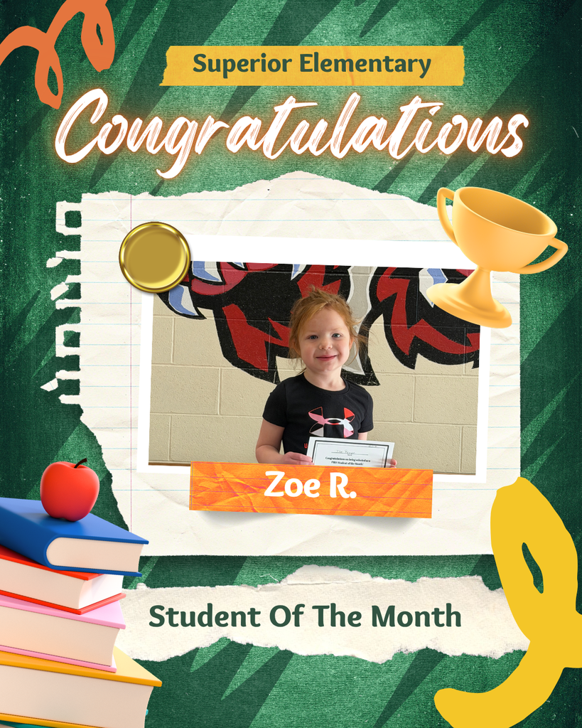 Zoe R student of the month
