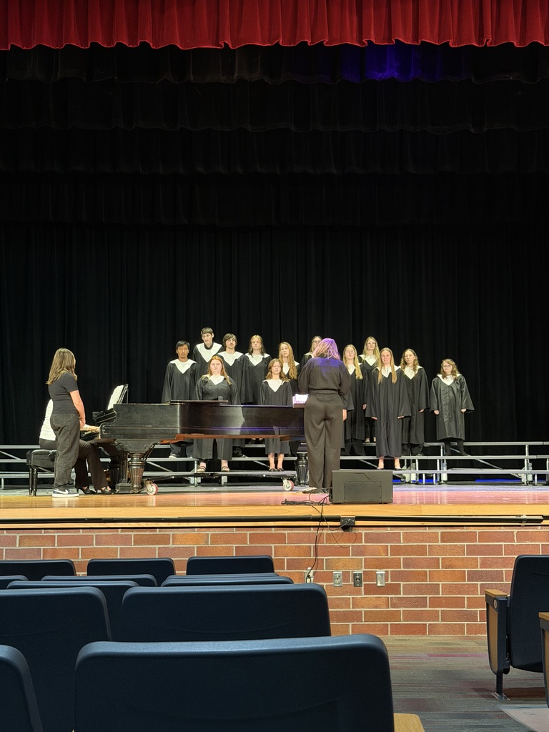 High school choir singing