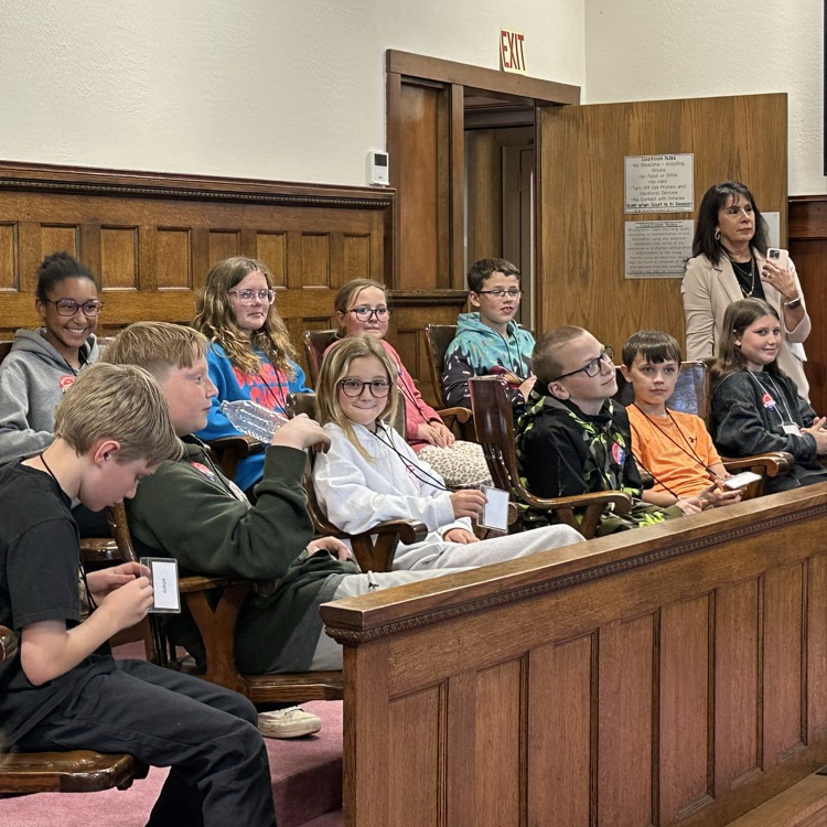 Students serving on the jury.