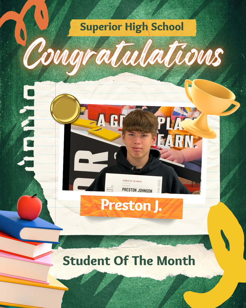 Student of the Month-Preston
