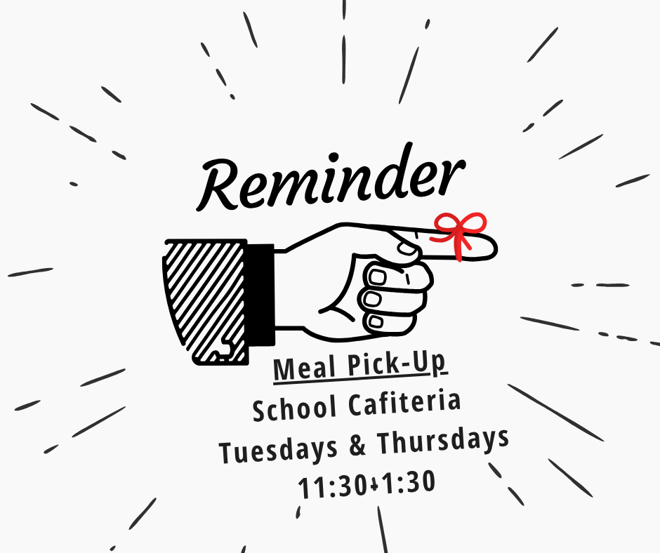 reminder-meal pick-up