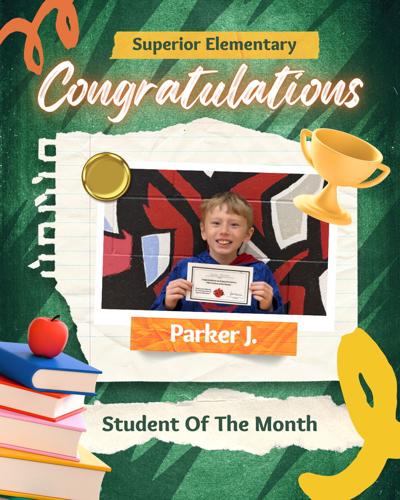 student of the month-parker