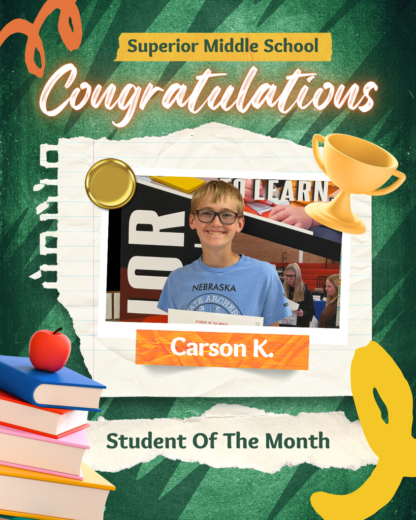 student of the month-Carson