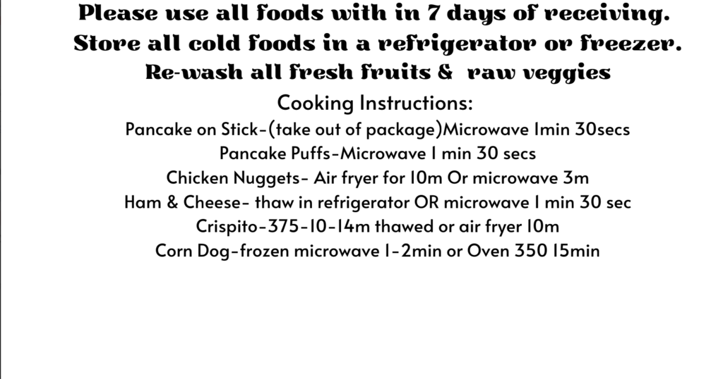 food directions