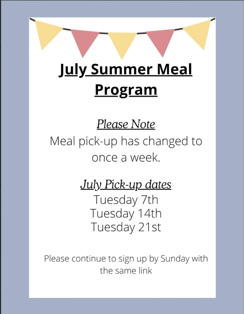 july meal reminders