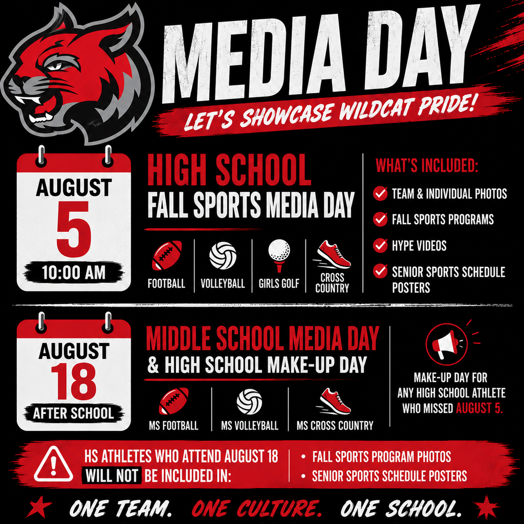 Fall Sports Media Day Information 26-27