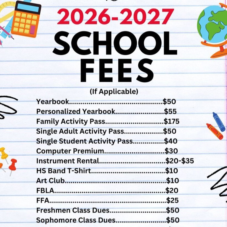 2026-2027 School Fees
