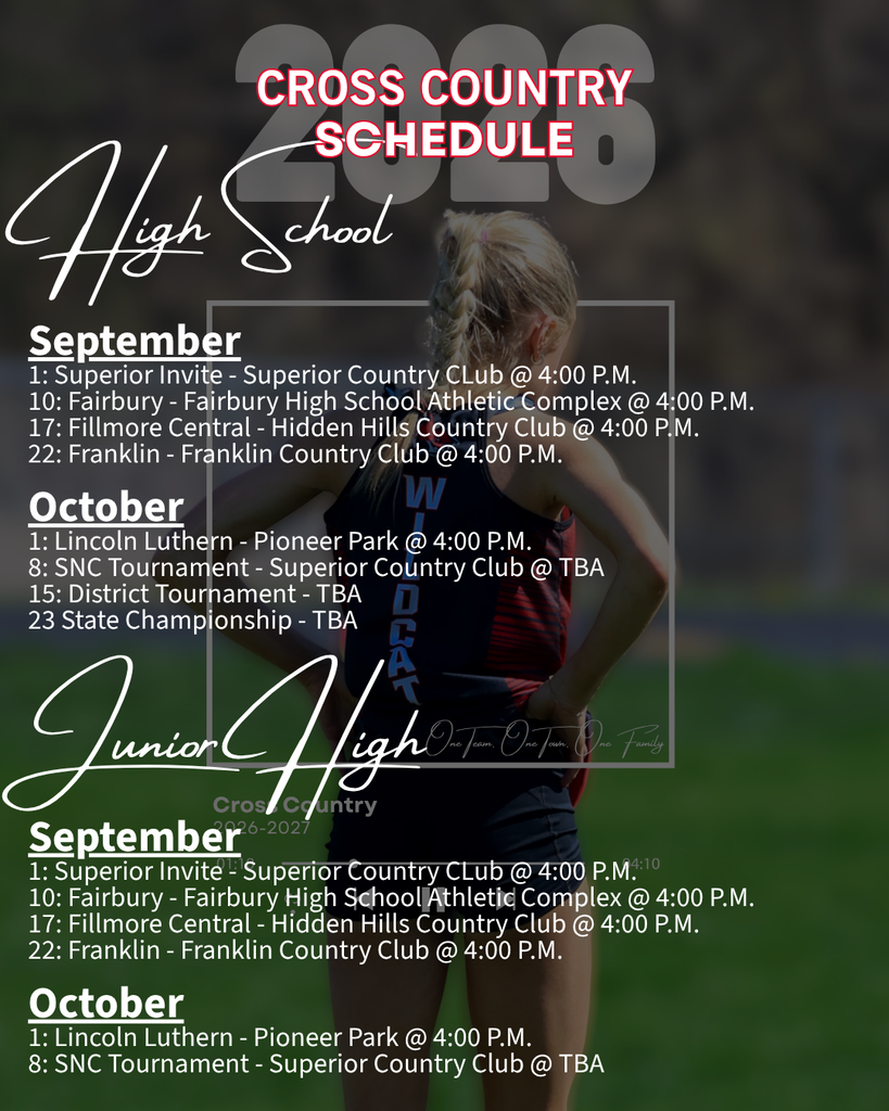 Cross Country Schedule 26