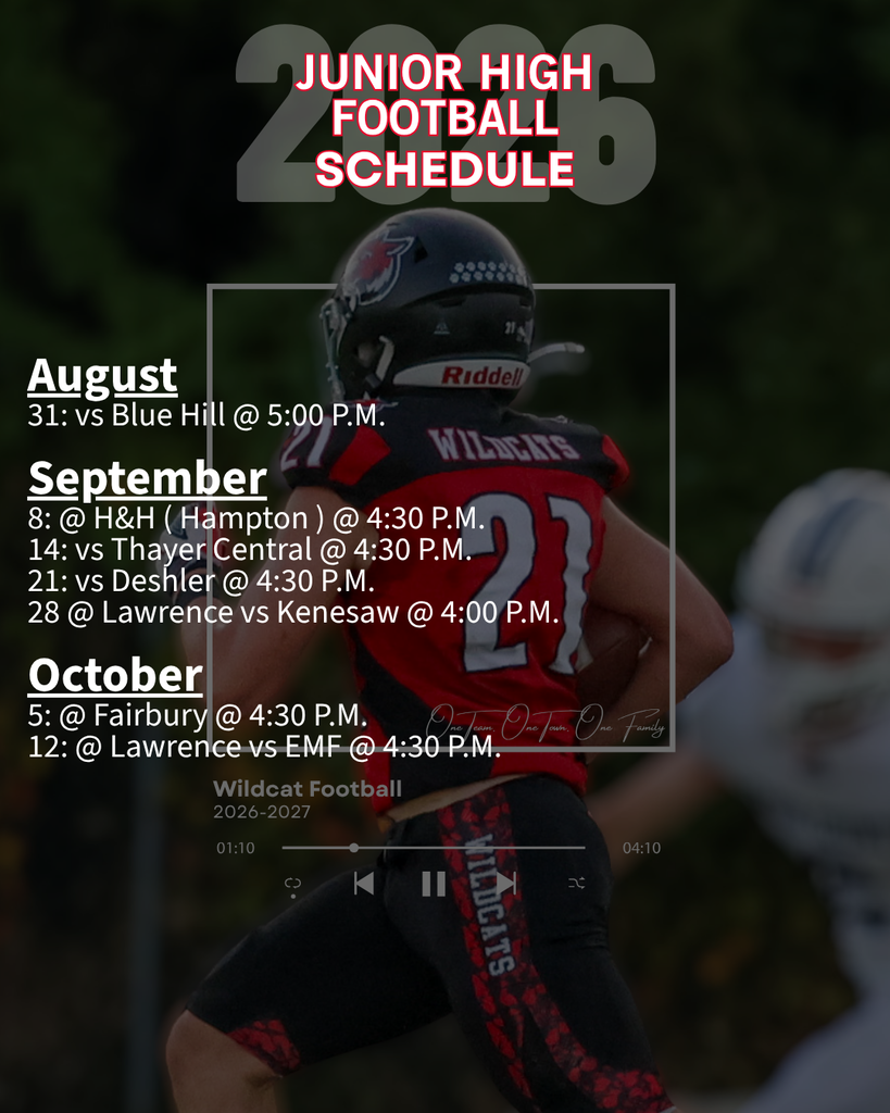 Junior High Football Schedule