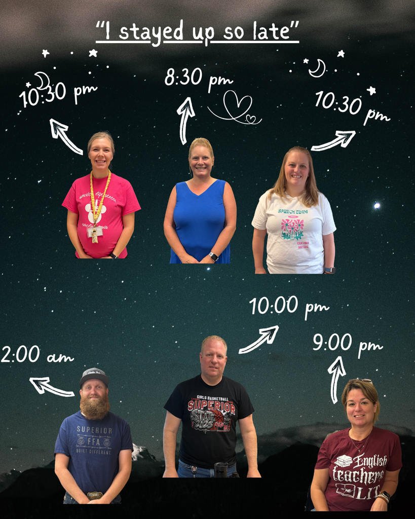 I stayed up late-teacher post