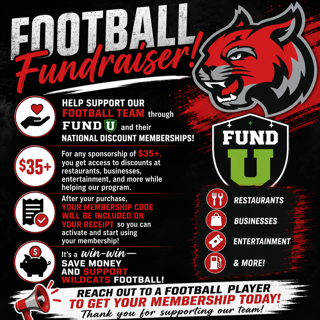 Football Fundraiser - Virtual Discount Card