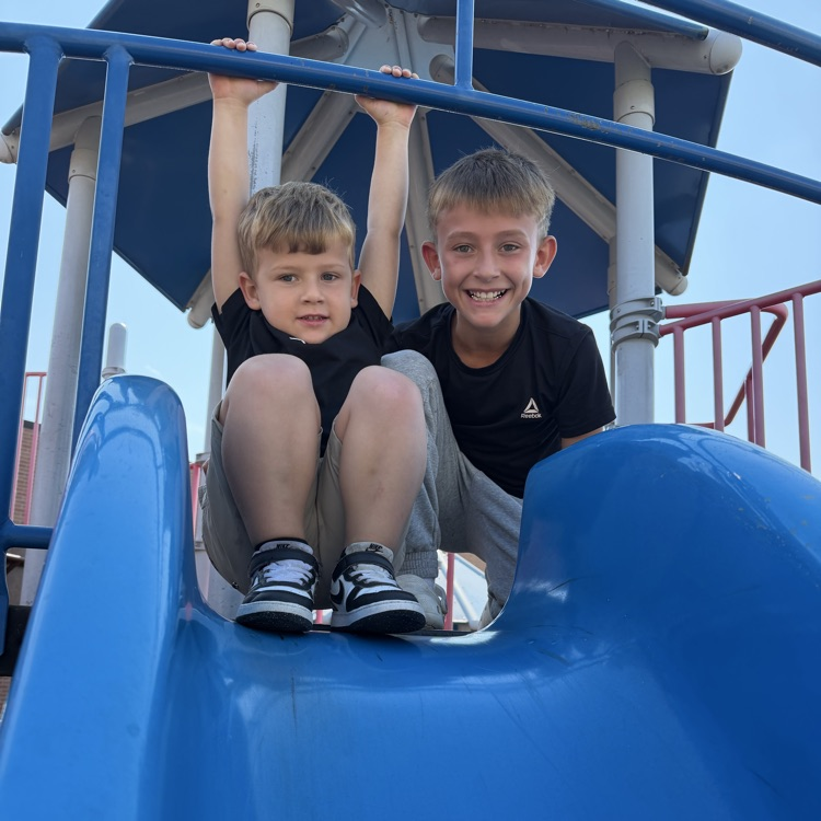 Fun to find siblings on playground 