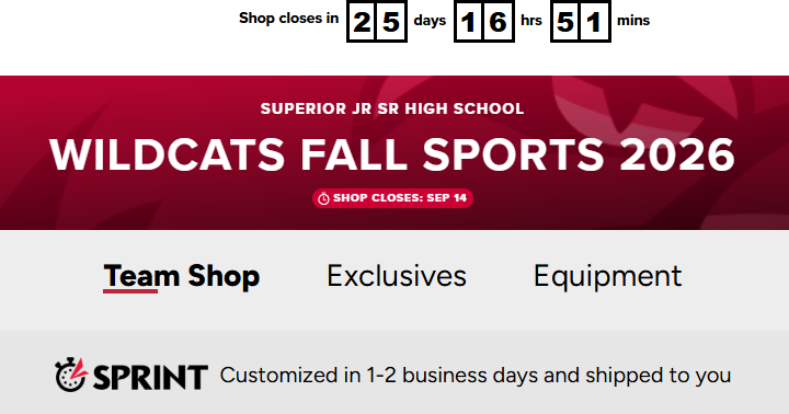 Fall Sports Sprint Store