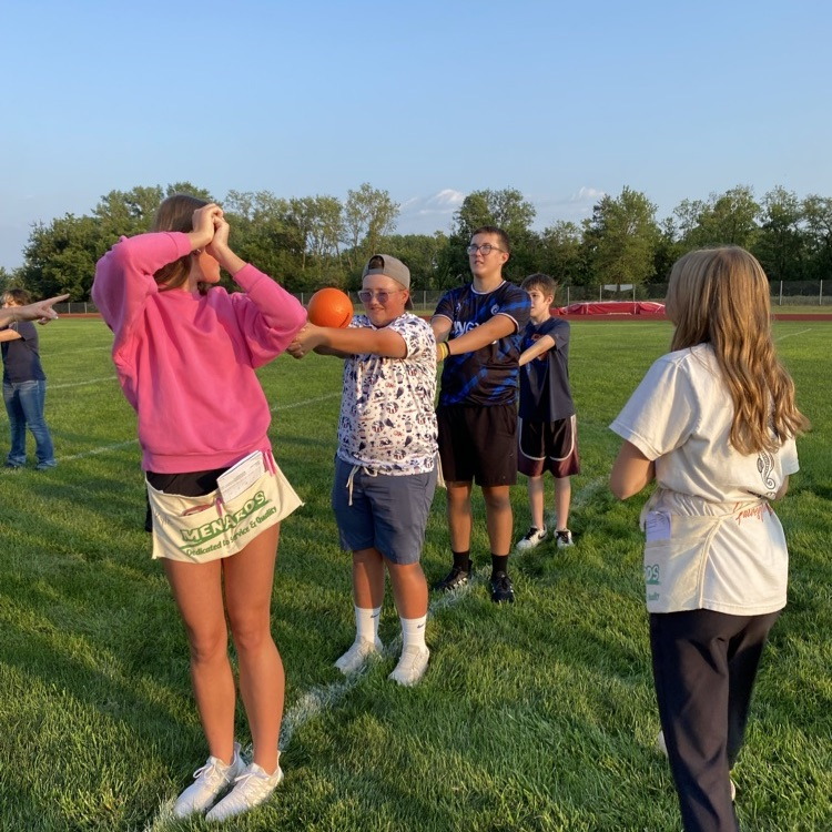 hS band playing a ball game 
