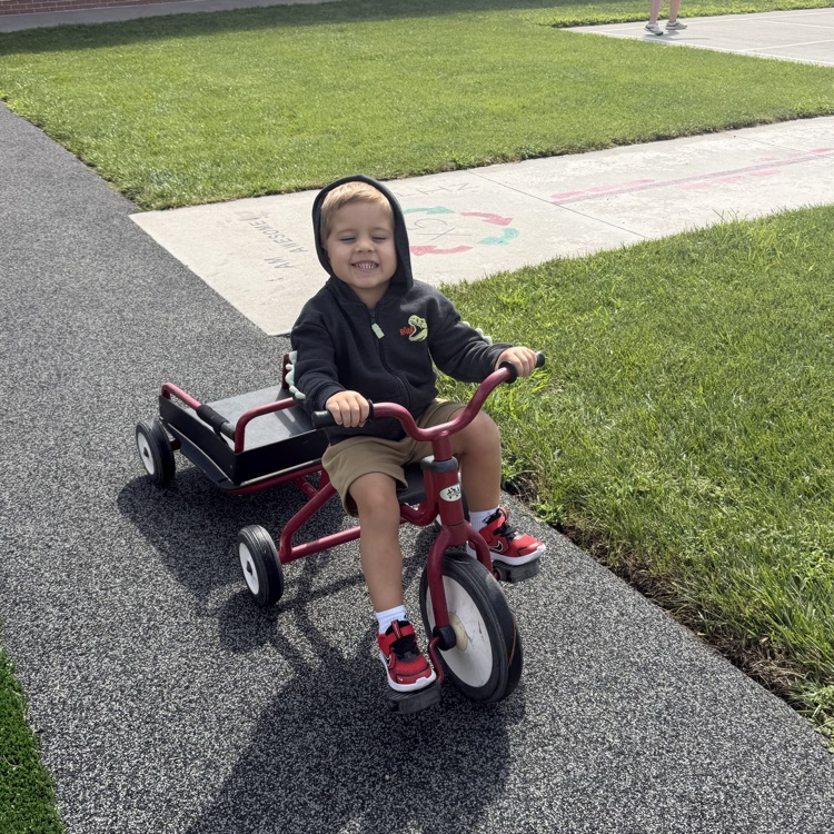 All smiles on the bike path