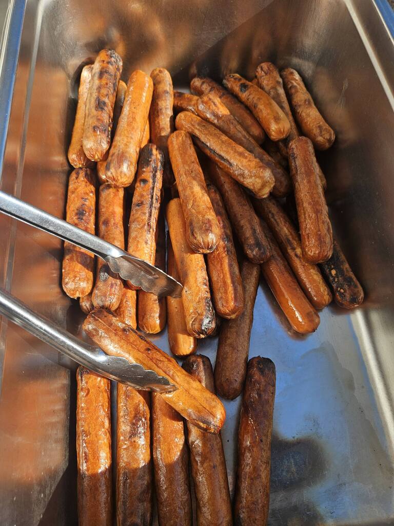 grilled hot dogs