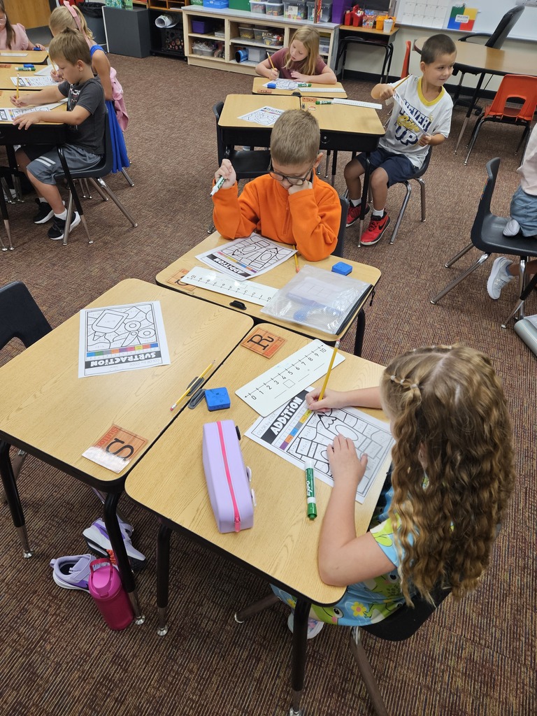 adding at their desks